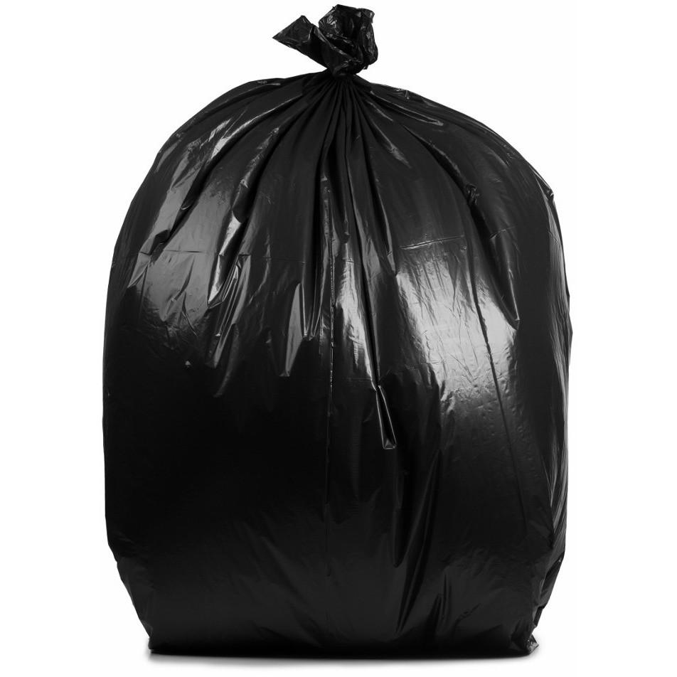 64 Gallon Garbage Bags: Black, 1.2 Mil, 50x60, 50 Bags. – PlasticMill