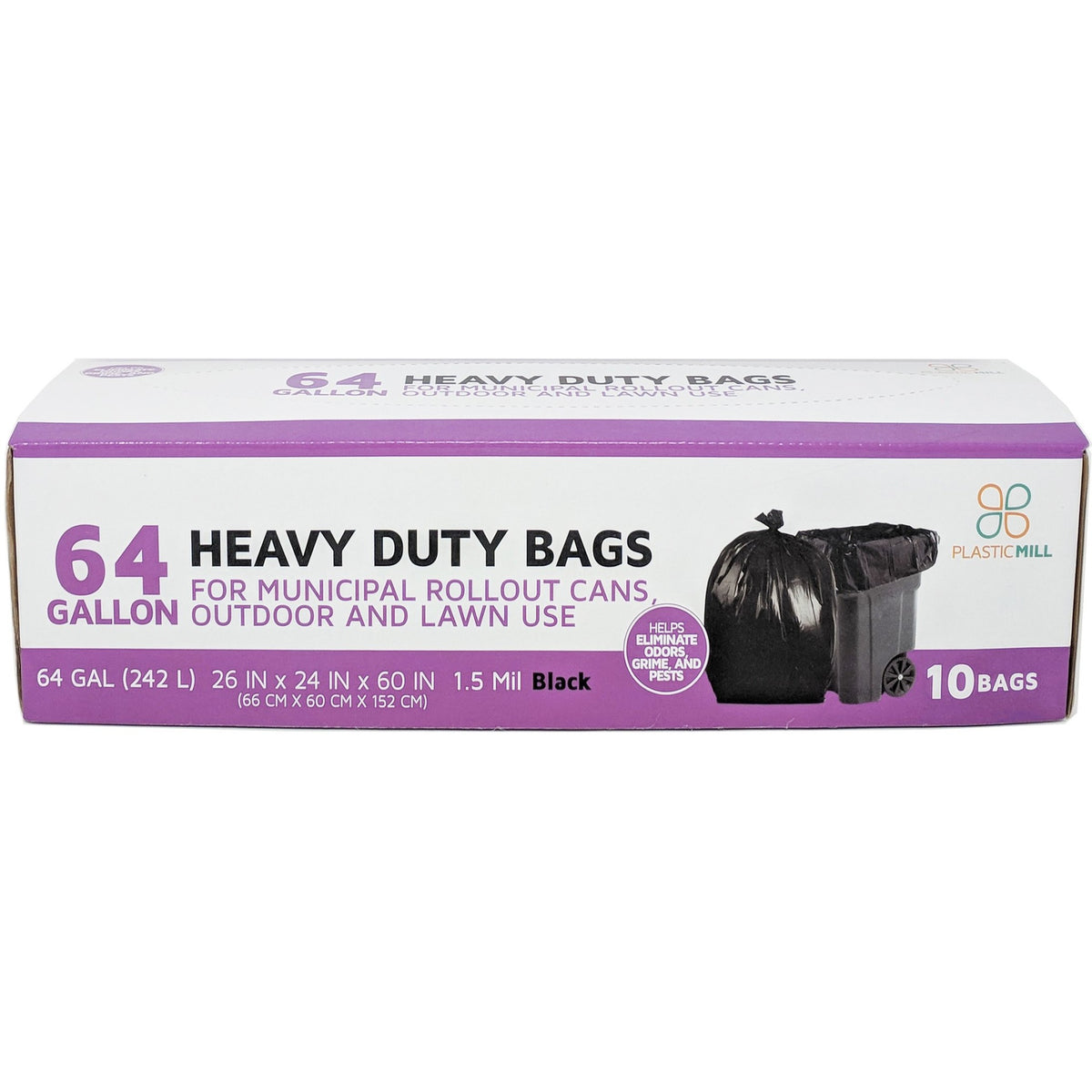 Heavy Duty Garbage Bags, 8gal, 10 Gal, 21 Gal, 31gal, 63gal Of