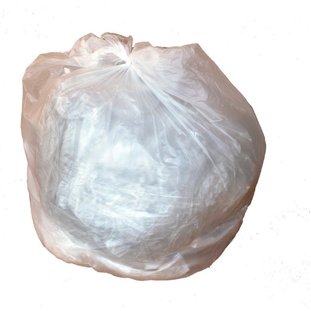 7-10 Gallon Clear Trash Bags 24x24 8 Micron 1000 Bags-2222