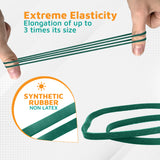 Rubber Bands #33: #33 Size, Forest Green, 1LB/500 Count.