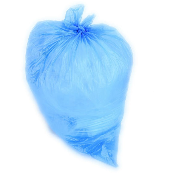 50-60 Gallon Garbage Bags: Blue, 1.2 MIL, 38x55, 100 Bags