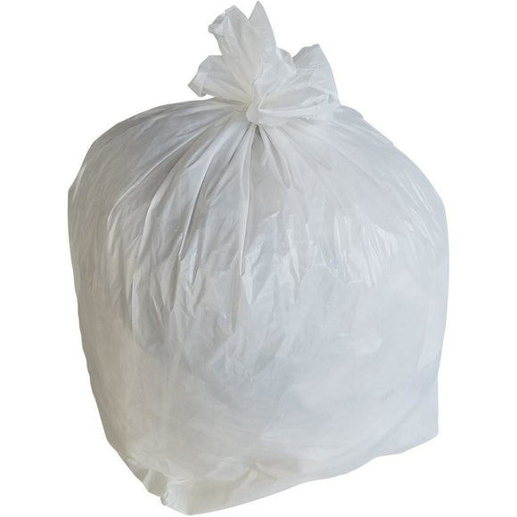 5 Gallon Garbage Bags, Drawstring: White, 1 mil, 17x20, 200 Bags.