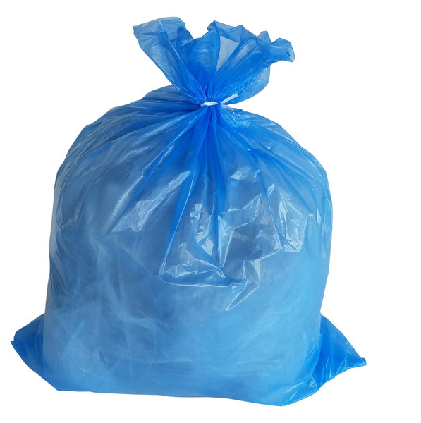 PlasticMill 33 Gallon Black 2.3 Mil 33x39 100 Bags/Case Garbage Bags / Trash Can Liners.