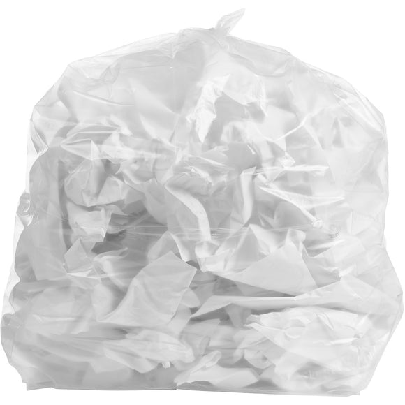 Primrose Contractor Trash Bags, Twist Ties, Clear, 3 Mil, 42